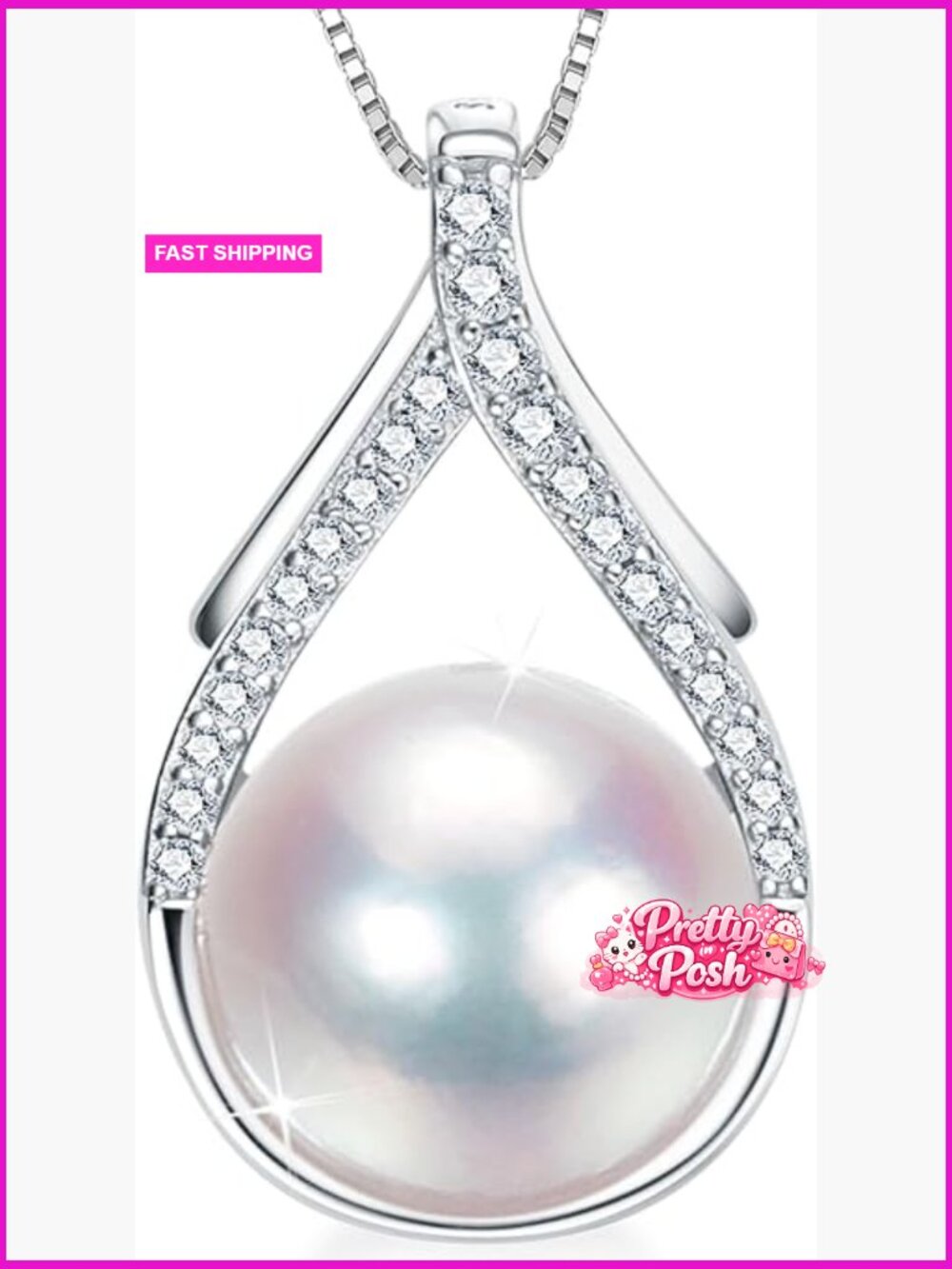 Freshwater Pearl Necklace 10-12mm Real Pearls 18K Gold Plated S925 Sterling